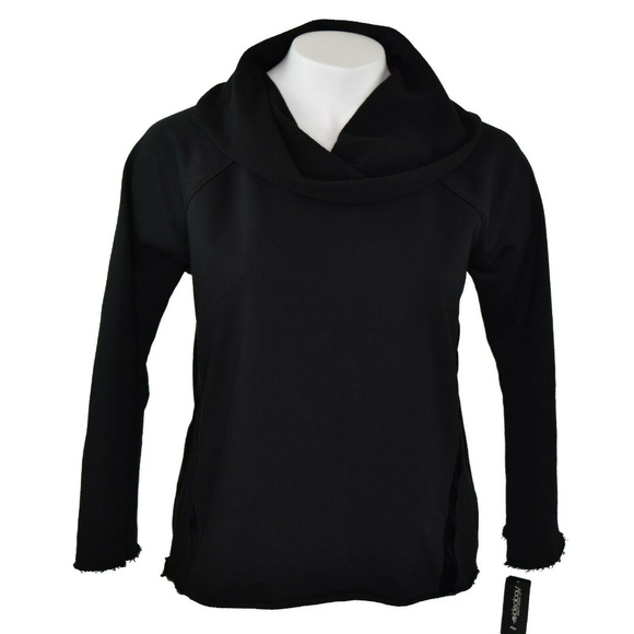 Ideology Women's Cowl-Neck Tulip-Hem Top Wine Size Small